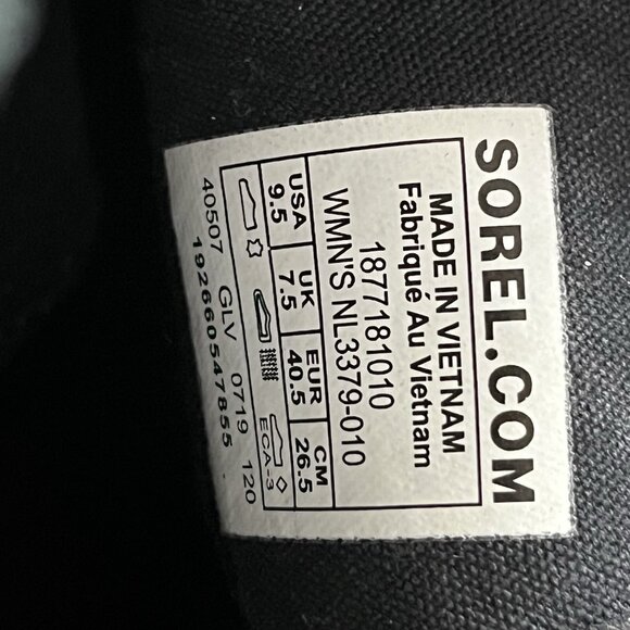 Sorel lolla cut out black suede ankle bootie heeled boots women's size 9.5 - Picture 8 of 9